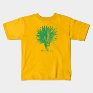 The Parlor, band, houseplant, green graphic Kids T-Shirt